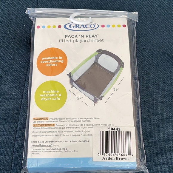 Other Graco Pack N Play Fitted Sheet Arden Brown Poshmark